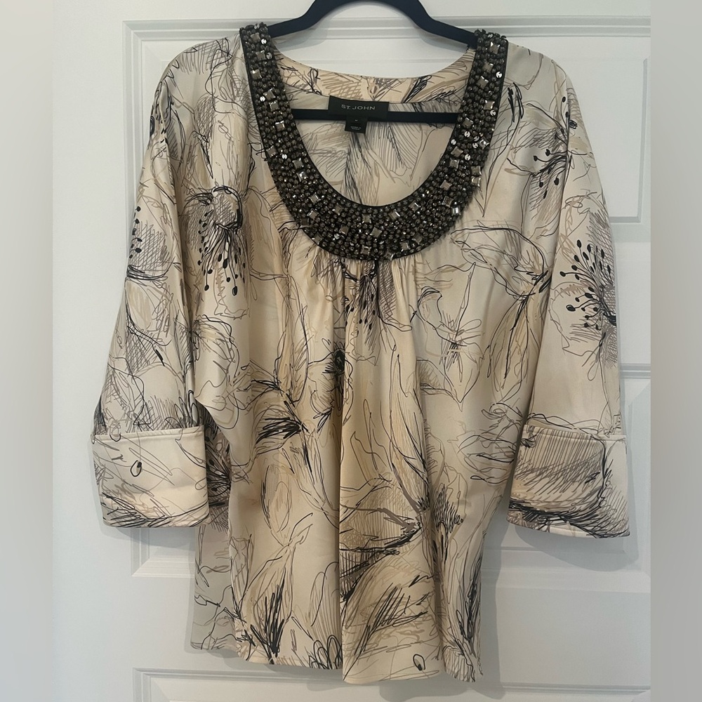Size Medium St John Silk Blouse